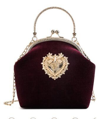 Elegant Vintage Velvet Handbag
