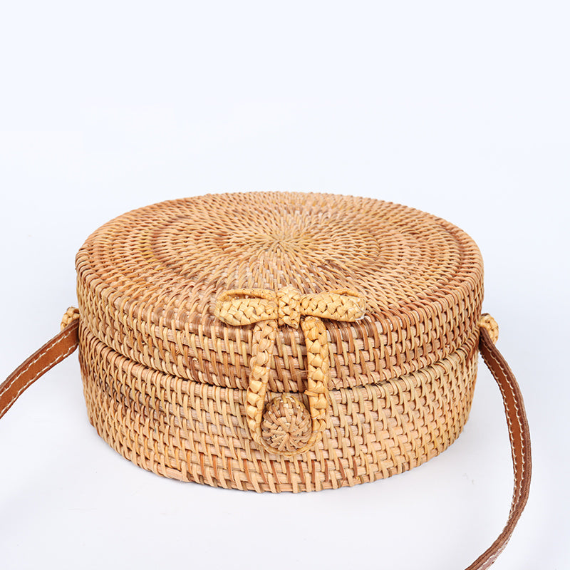 Summer Round Handmade Straw Bag