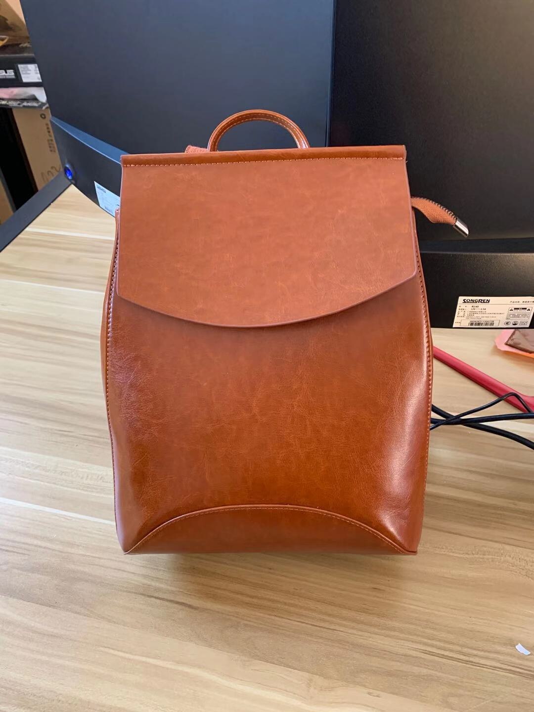 Laconic Style Eco-Leather Backpack