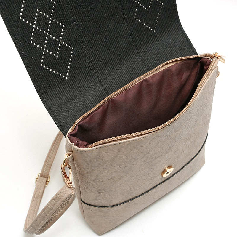 Boho Hollow Out Shoulder Bag with Tassels