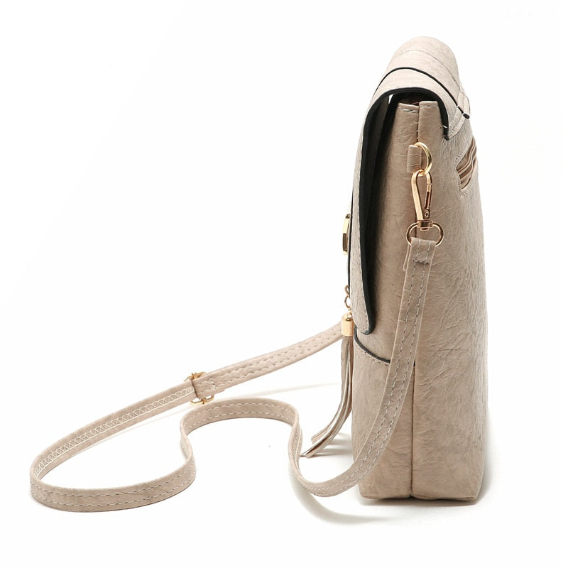 Boho Hollow Out Shoulder Bag with Tassels