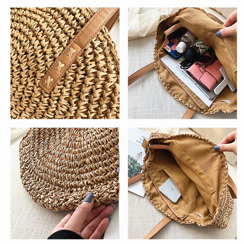 Round Straw Bag