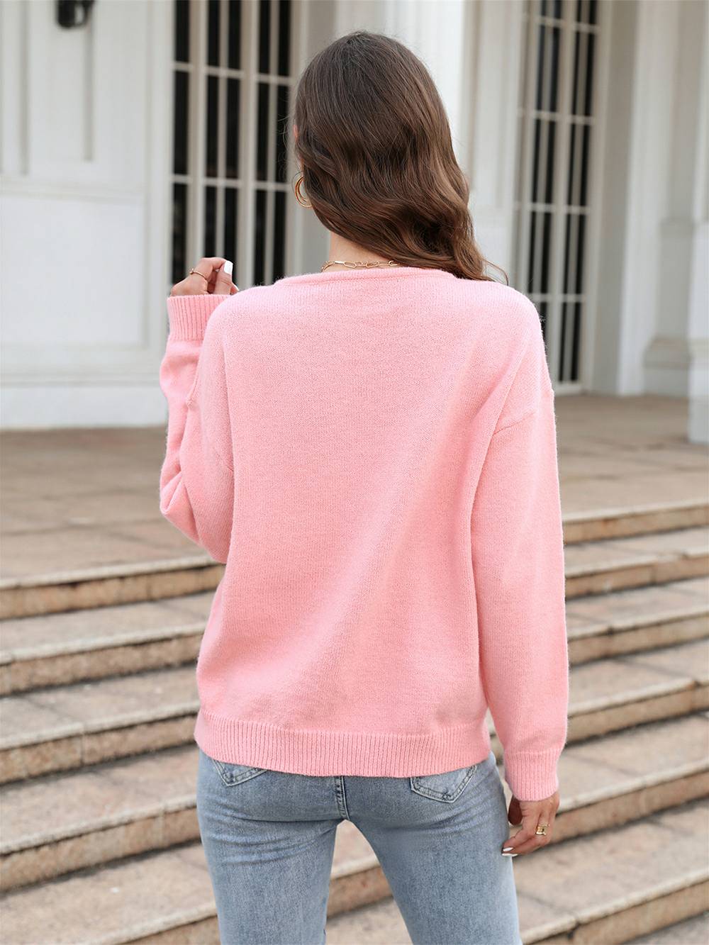 Love on Pulse Knit Pullover Sweatshirt