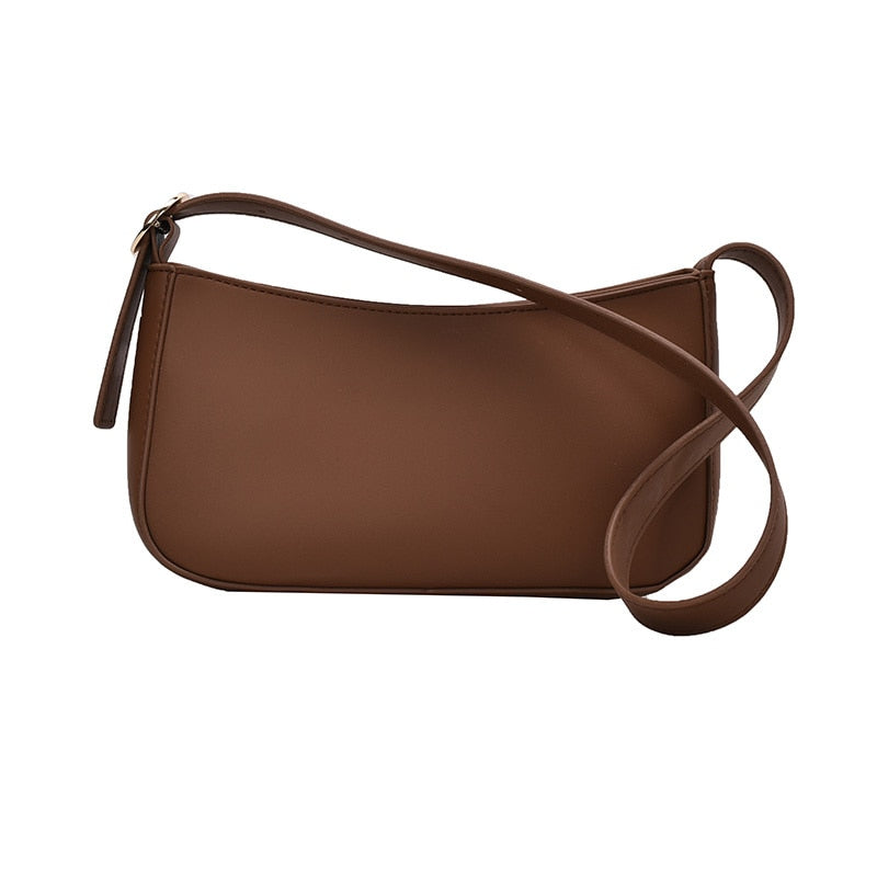 Solid Color Small PU Leather Bag
