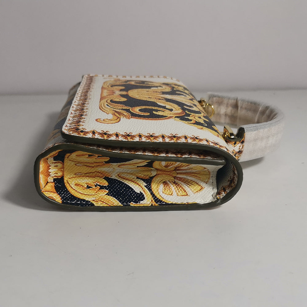 Colorful Printed Chain Mini Handbag