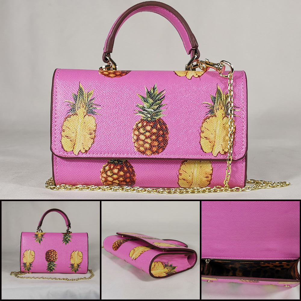Colorful Printed Chain Mini Handbag