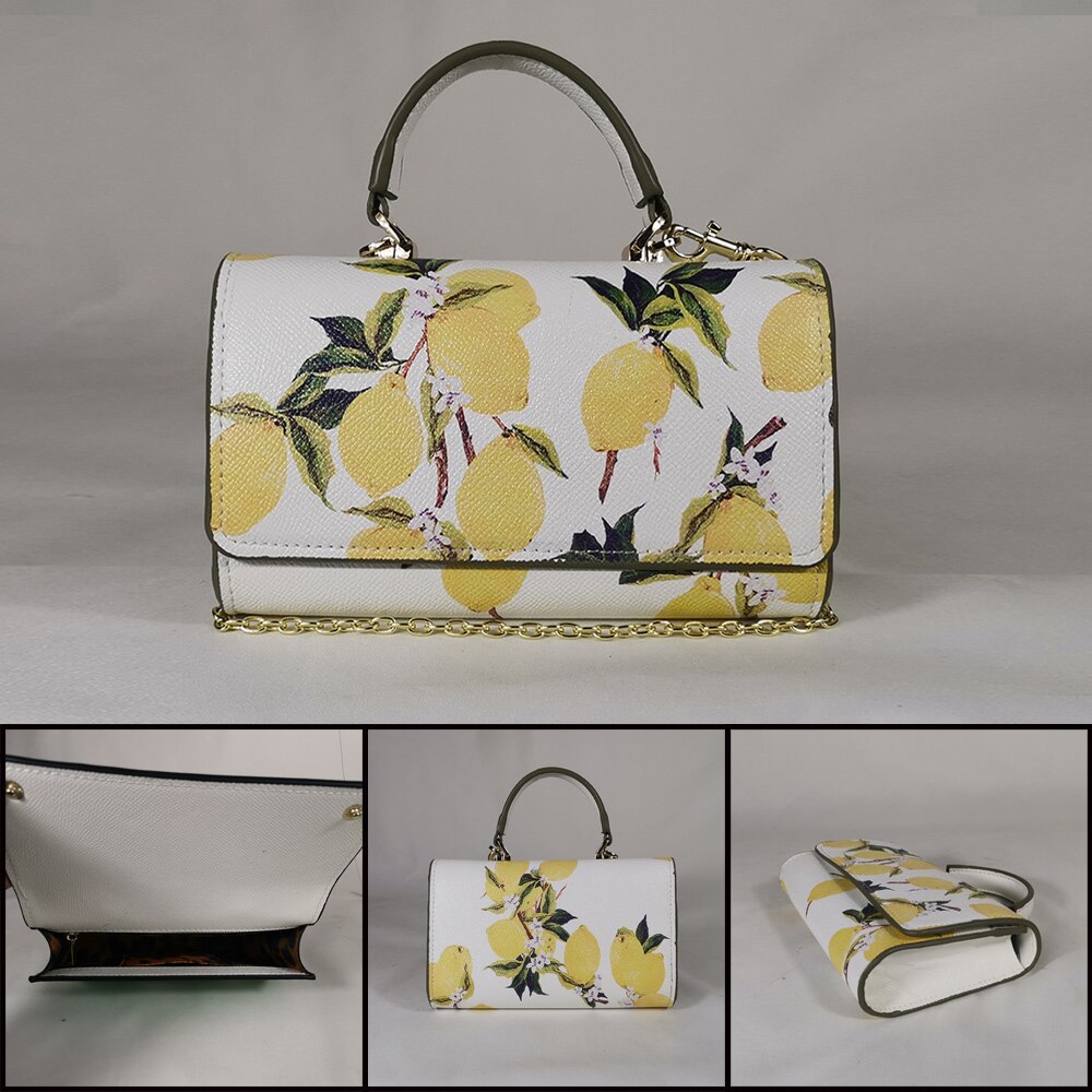 Colorful Printed Chain Mini Handbag