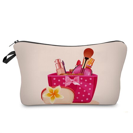 Fashion 3D Printed Cosmetic Bags