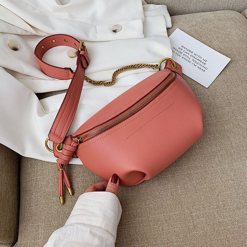 Leather Fanny Pack for Women