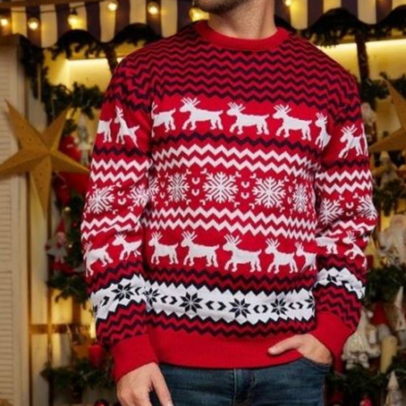 Couple Matching Sweaters Christmas Family Couples Jumpers Warm Thick Casual