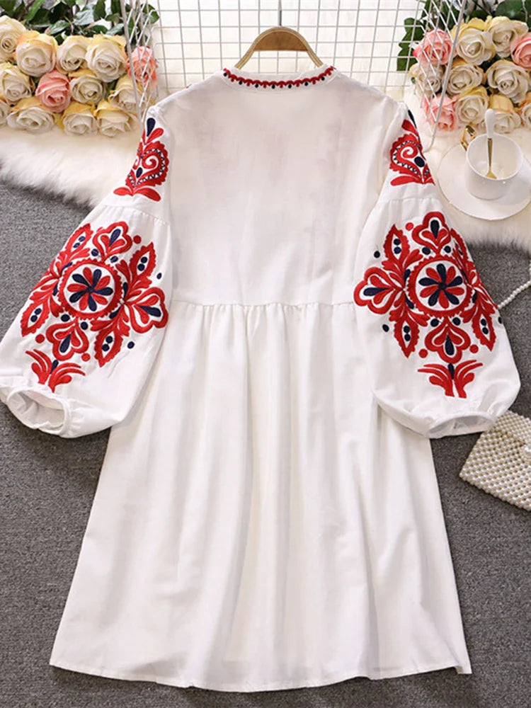 Retro Bohemian Holiday Dress for Boho Dress