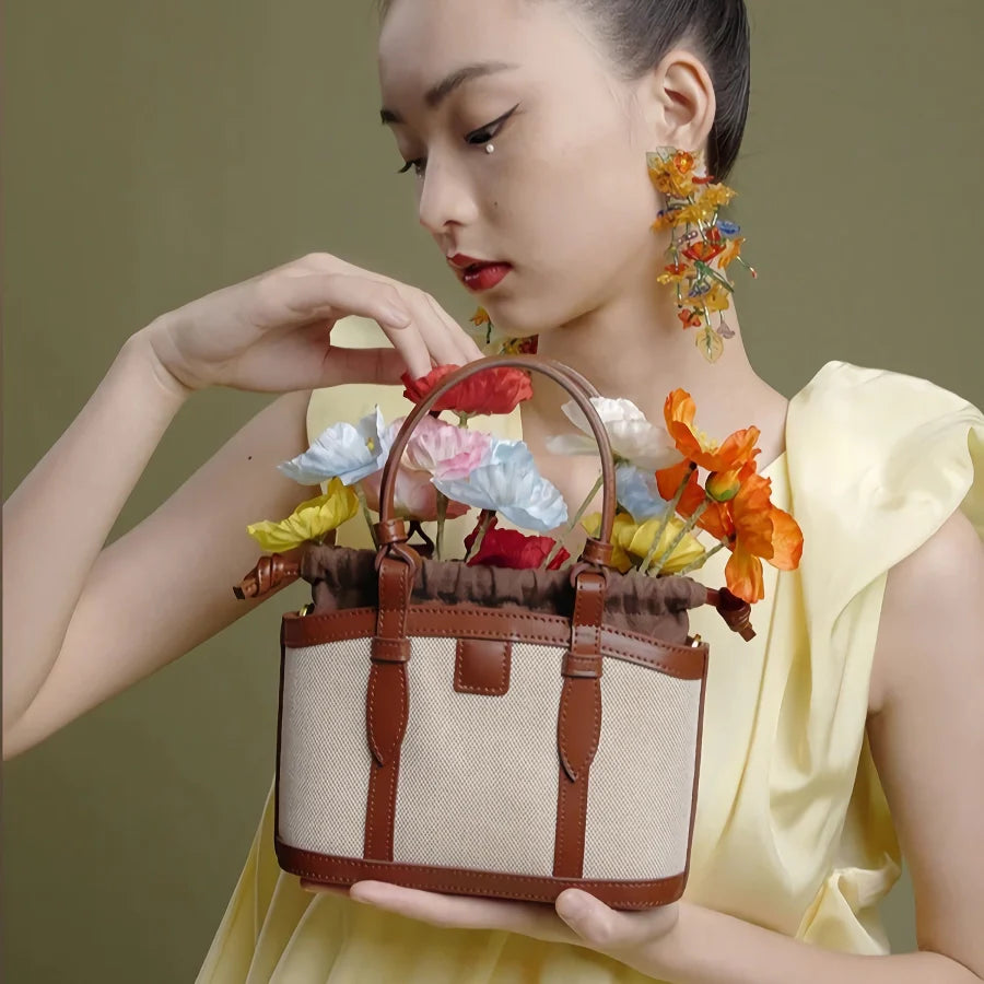 Luxurious Genuine Leather Messenger Shoulder Bag