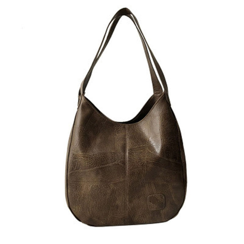 Vintage Handbag with Multi-Pockets