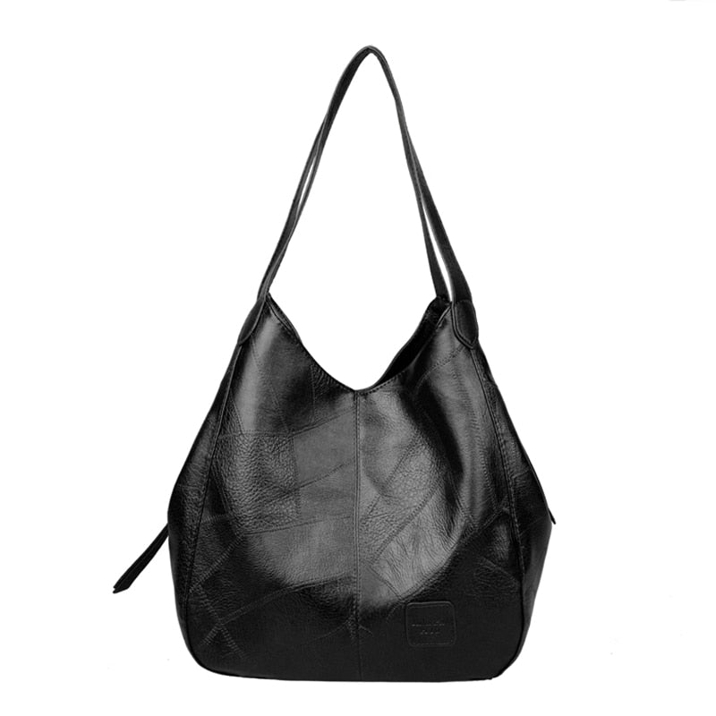 Vintage Handbag with Multi-Pockets