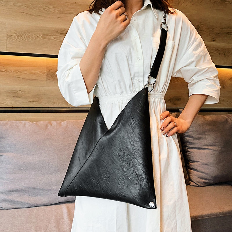 Leather Handbag with Large Capacity
