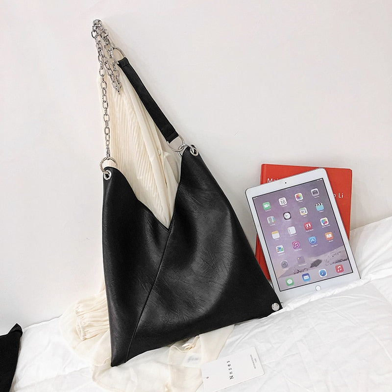 Leather Handbag with Large Capacity