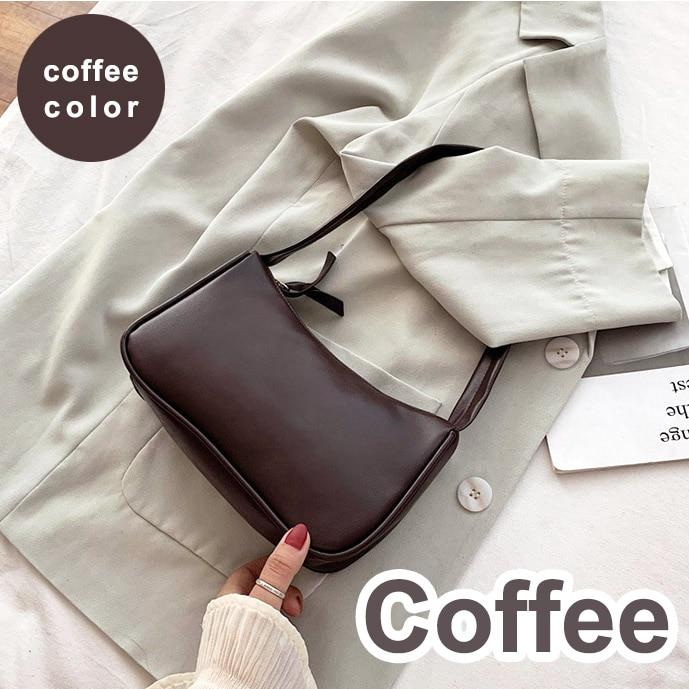 Soft PU Leather Baguette Handbag