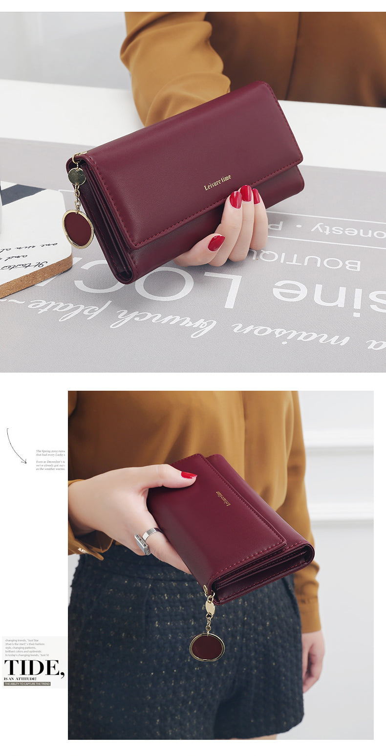 Leather Multi-Functional Long Wallet