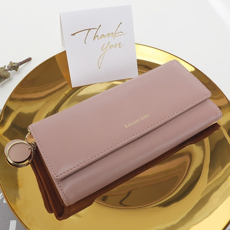 Leather Multi-Functional Long Wallet