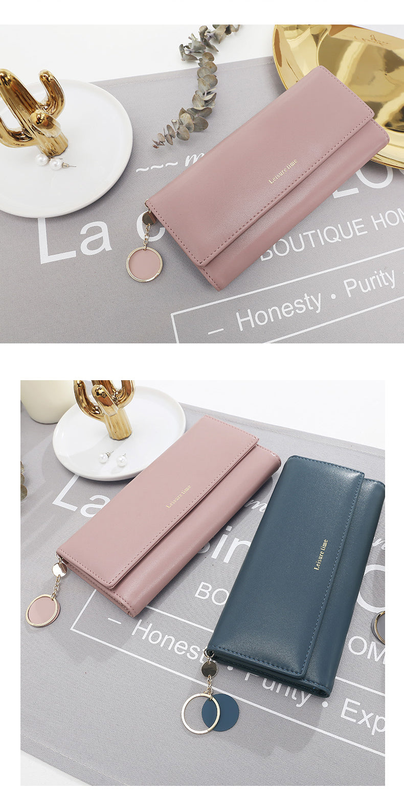 Leather Multi-Functional Long Wallet