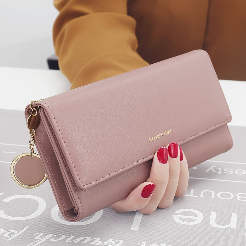 Leather Multi-Functional Long Wallet