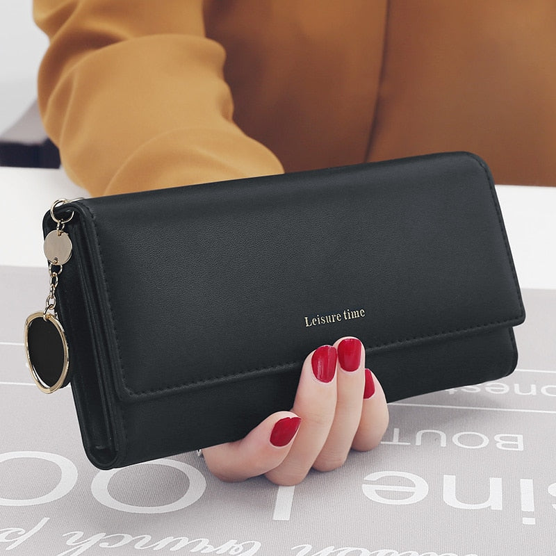 Leather Multi-Functional Long Wallet