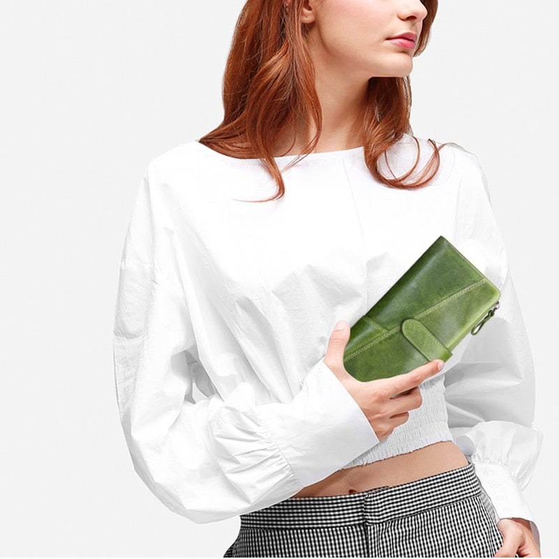 Large Capacity Leather Wallet
