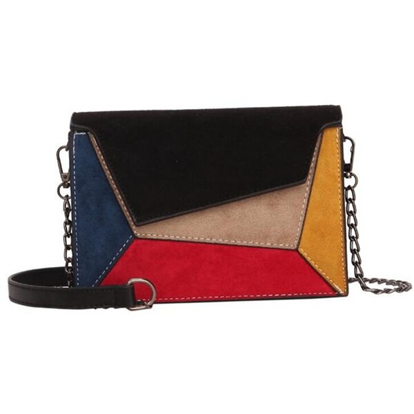 Retro Patchwork Crossbody Bag