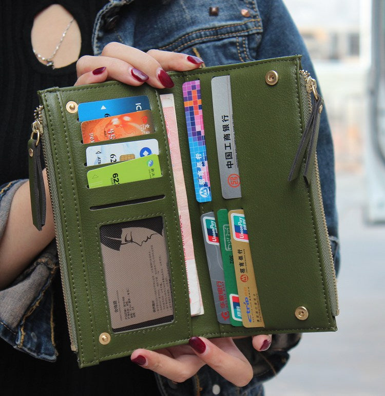 PU Leather Long Wallet