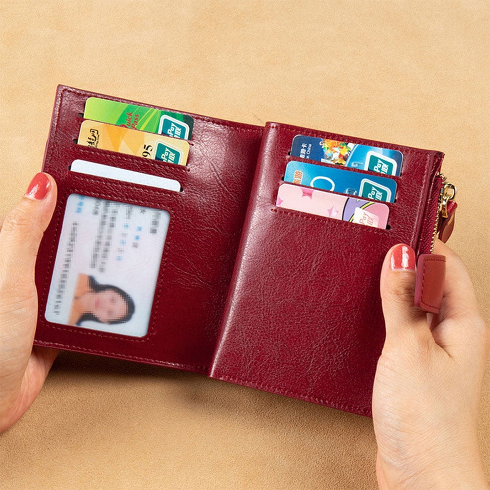 Oil Wax Leather Wallet