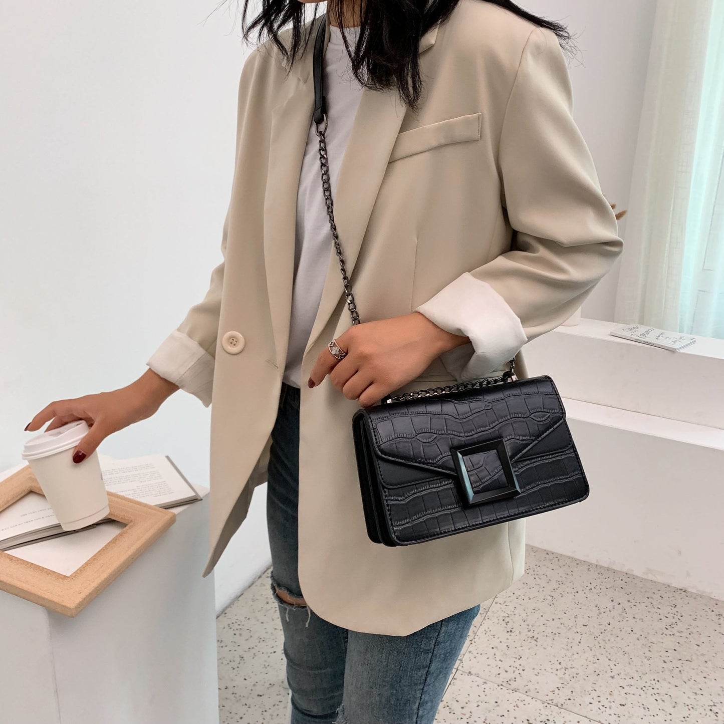 Stone Patterned Bag