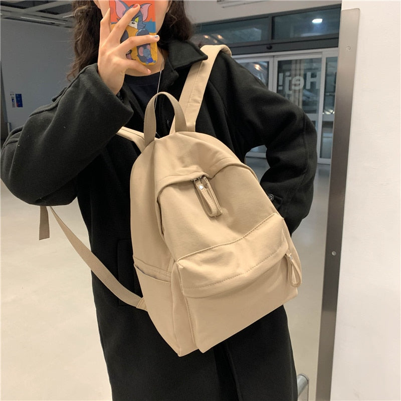 Simple Canvas Backpack