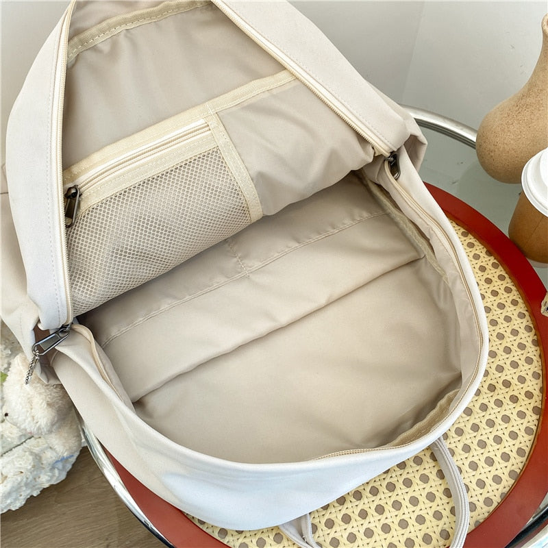 Multifunction Double Zipper Backpack