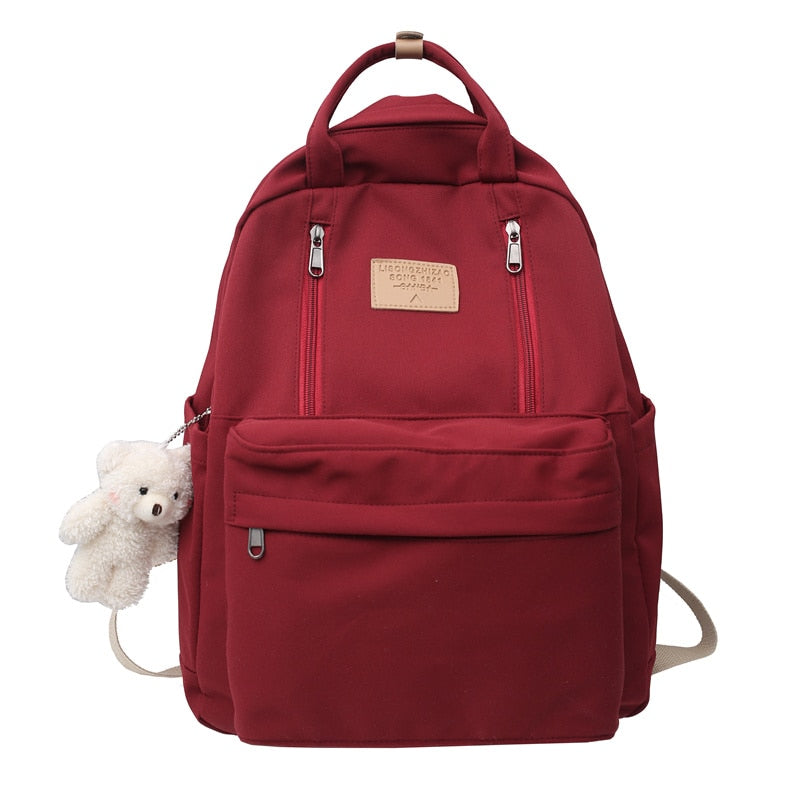 Multifunction Double Zipper Backpack