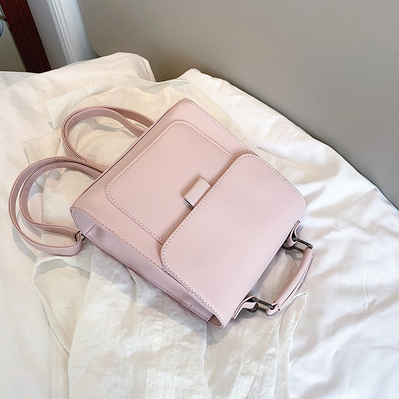 Small PU Leather Backpack for Women