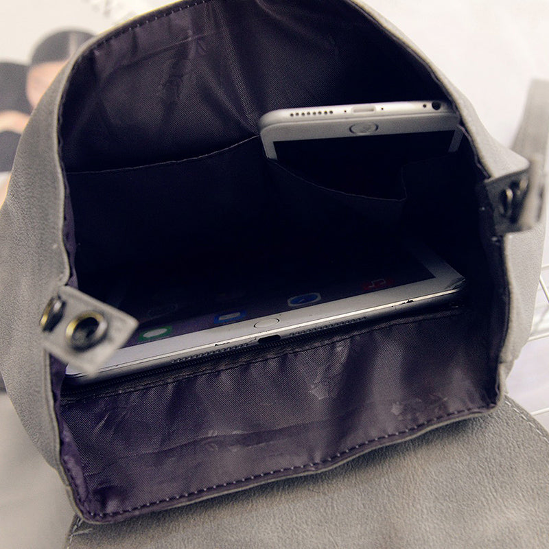Vintage Solid Backpack
