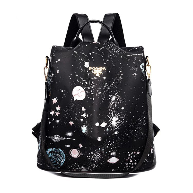 Colorful Capacious Oxford Cloth Backpack
