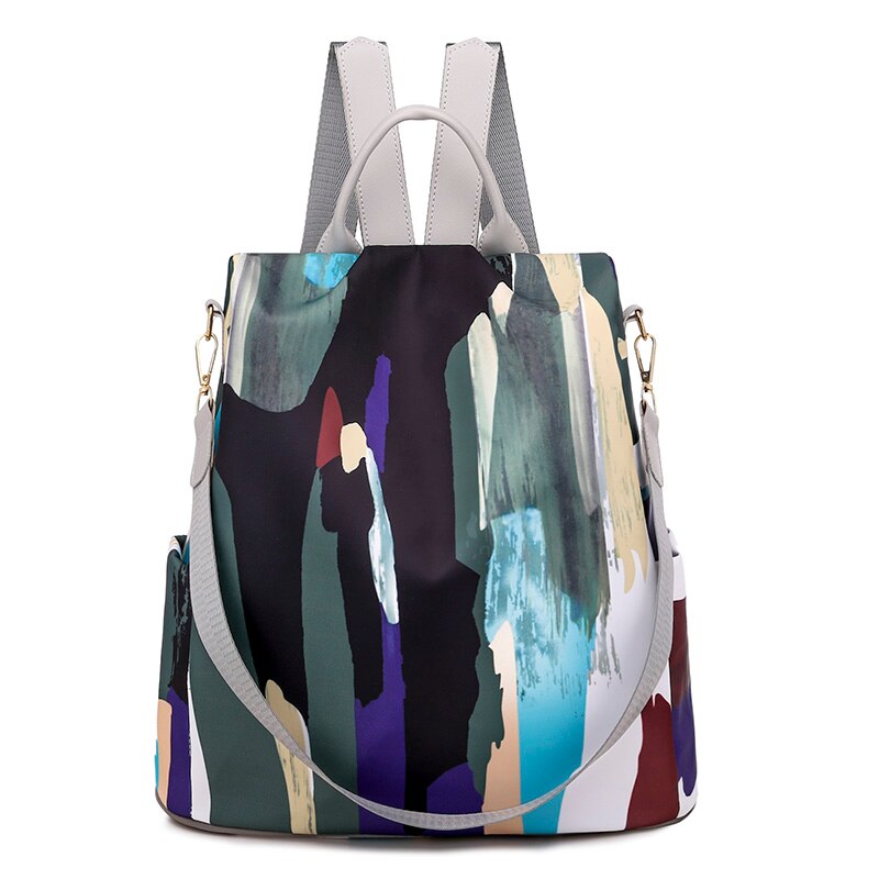 Colorful Capacious Oxford Cloth Backpack