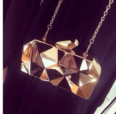 Geometric Three Dimensional Evening Clutch