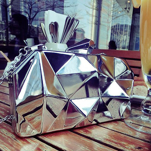 Geometric Three Dimensional Evening Clutch