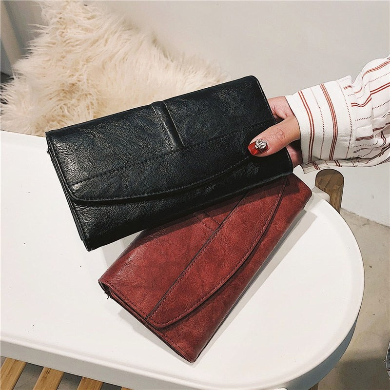 Long Trifold Clutch