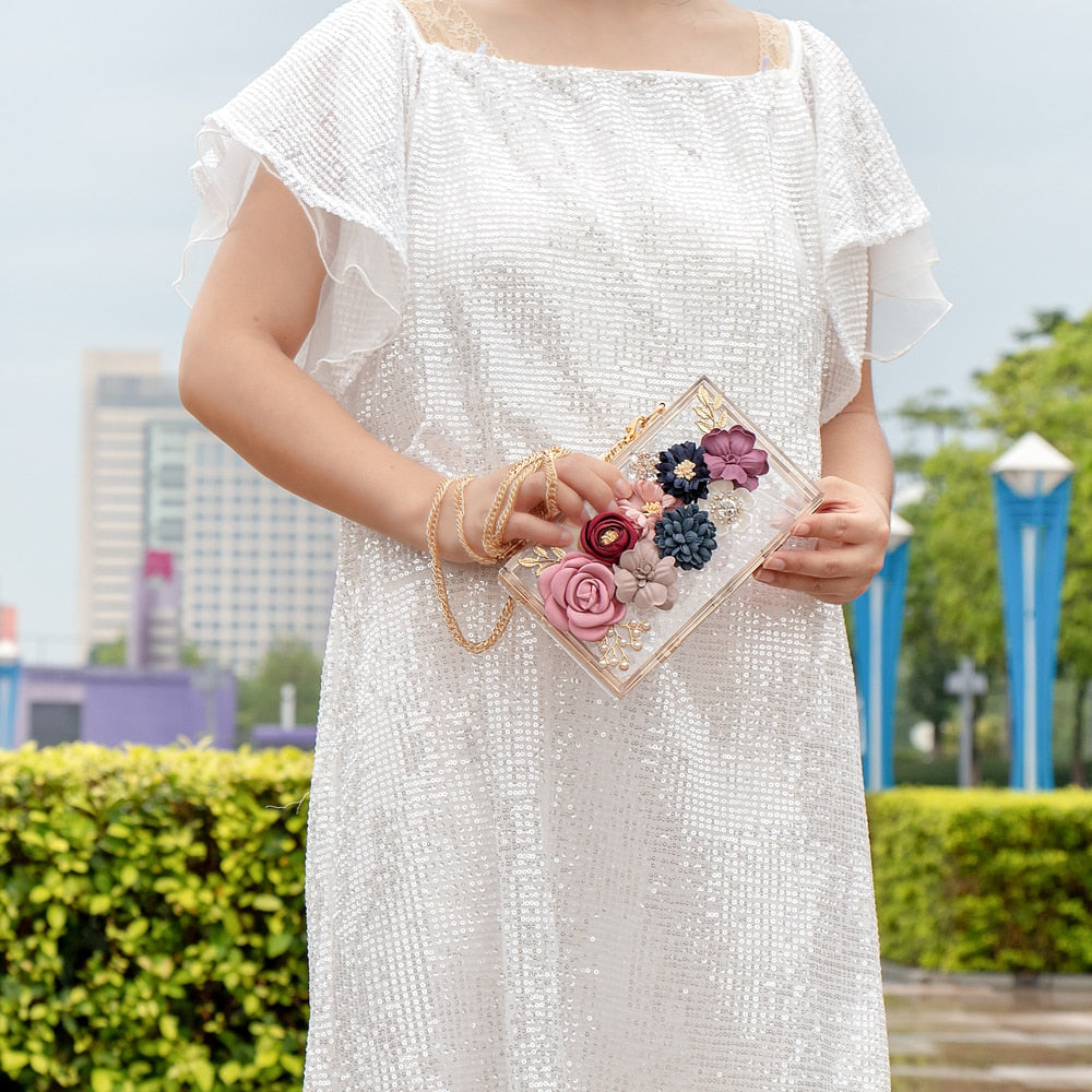 Floral Elegant Clutch