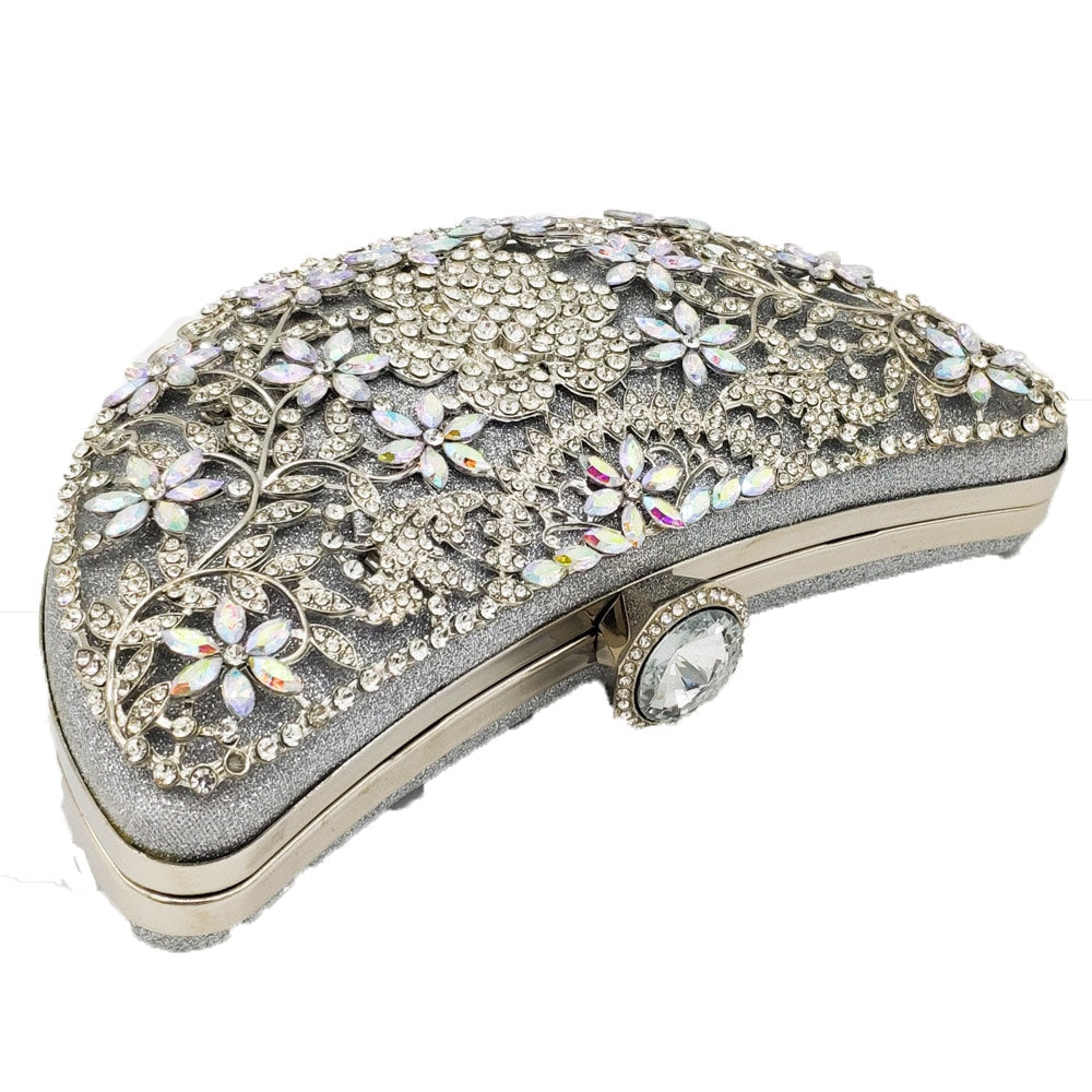 Luxury Crystals Decorated Handbag