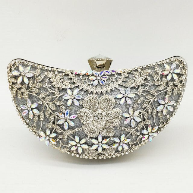 Luxury Crystals Decorated Handbag