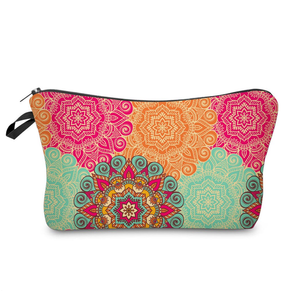 Vintage 3D Printed Cosmetic Bag
