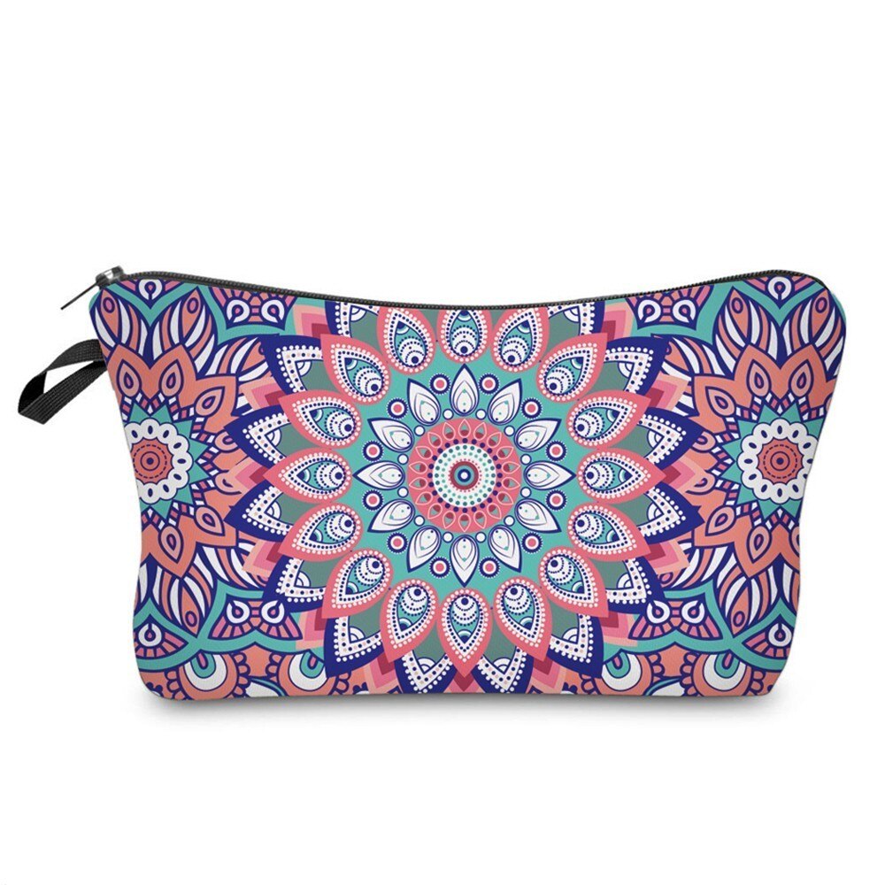 Vintage 3D Printed Cosmetic Bag