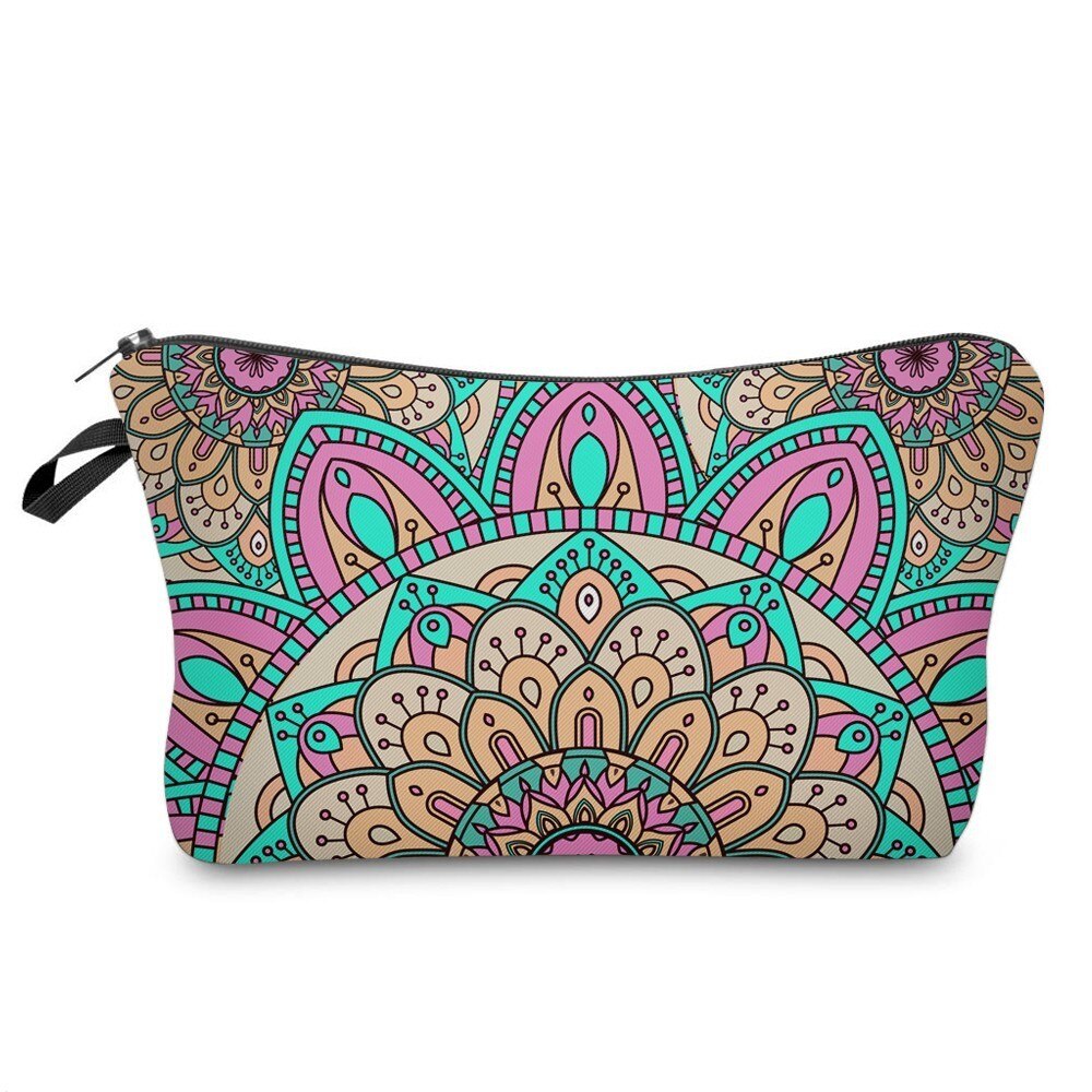 Vintage 3D Printed Cosmetic Bag