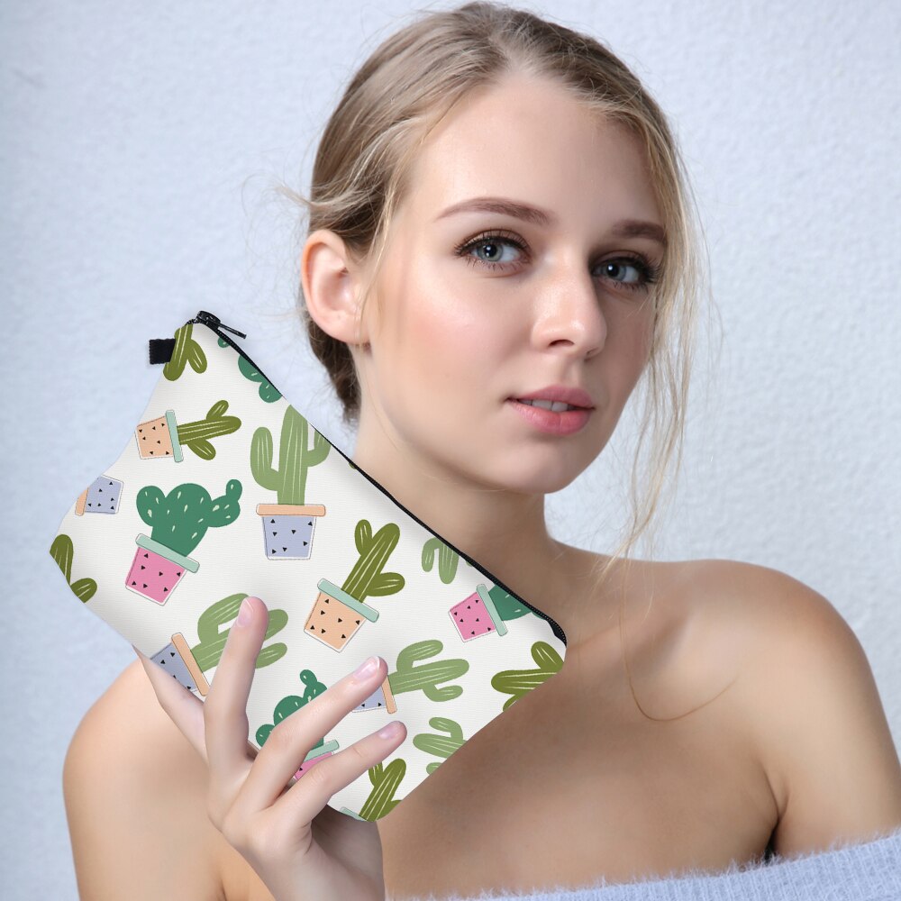 Cactus 3D Printed Cosmetic Bag