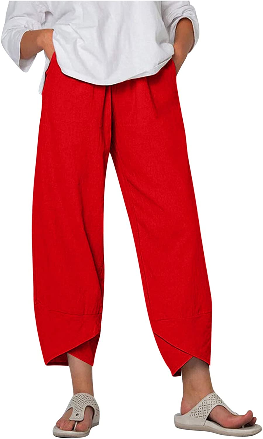 Palazzo Lounge Pants Wide Leg Printed Cropped Bottoms Baggy Trousers Sweatpants