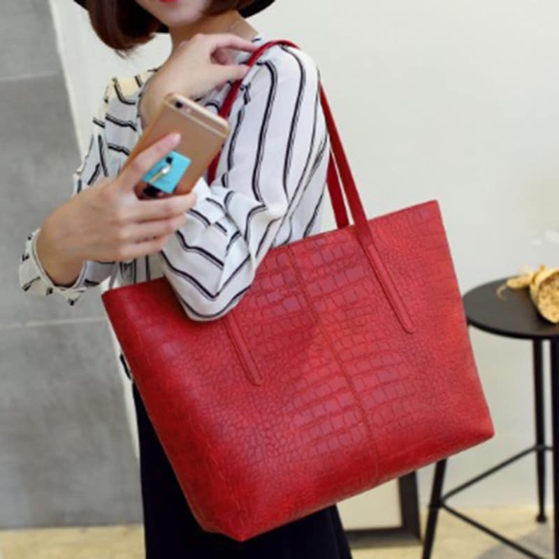 Alligator Leather Shoulder Bag